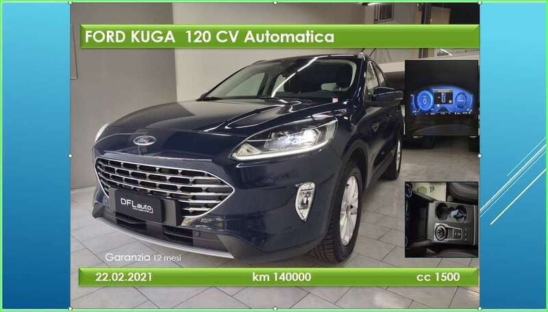 Usata Ford Kuga Business Edition 120 CV (88 kW) 2021 Blu/azzurro SUV
