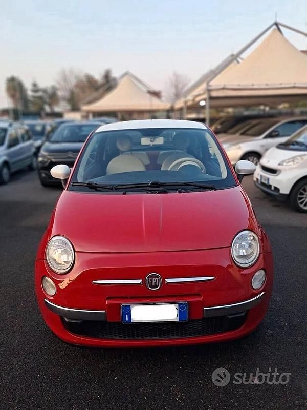 Usata Fiat 500 Lounge 69 CV (50 kW) 2011 Rosso Berlina