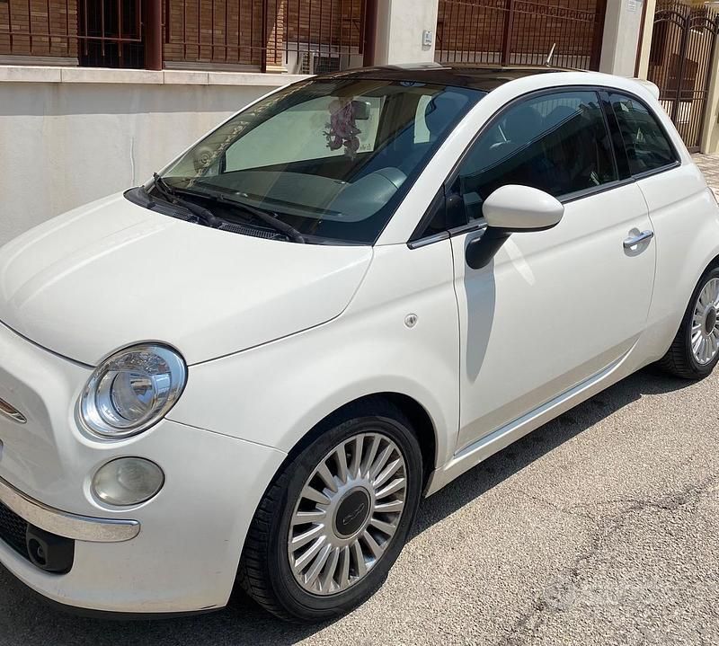 Usata Fiat 500 95 CV (69 kW) 2011 Bianco Utilitaria