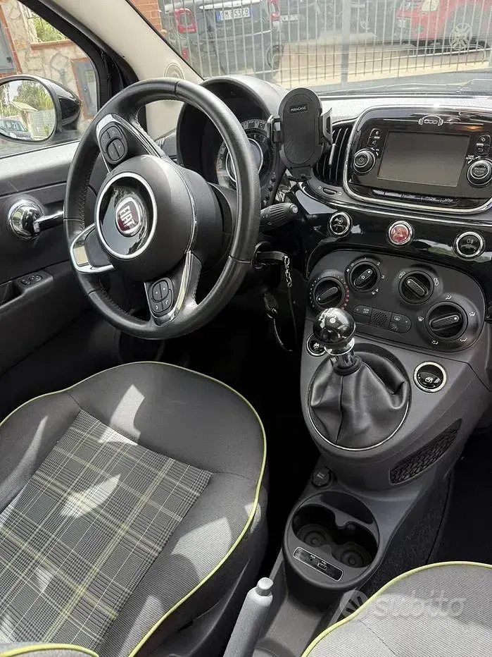 Usata Fiat 500 69 CV (50 kW) 2017 Nero Utilitaria