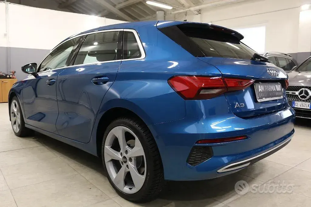 Usata Audi A3 Advanced 150 CV (110 kW) 2023 Blu Berlina