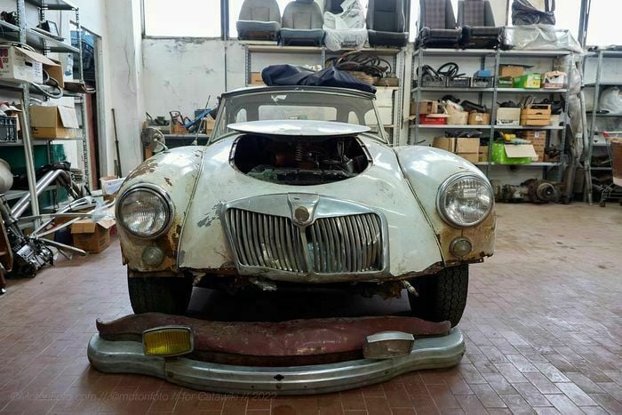 Usata MG A 68 CV (50 kW) 1958 Bianco Cabrio