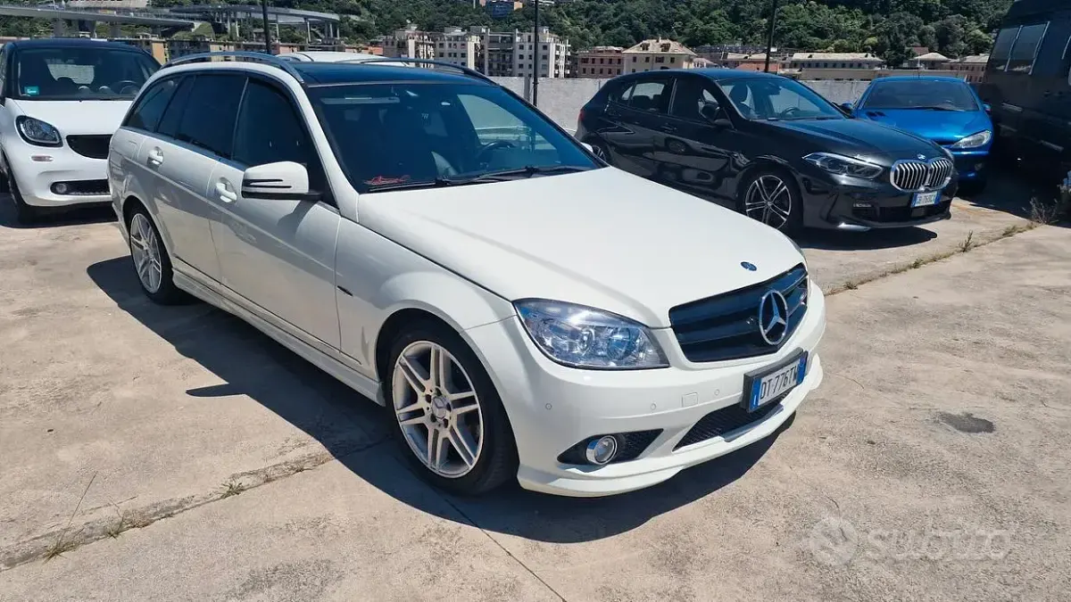 Usata Mercedes C220 Avantgarde 170 CV (125 kW) 2009 Bianco Station wagon