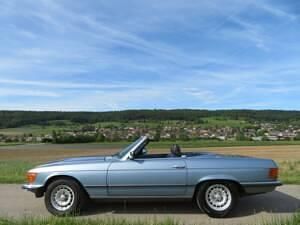 Usata Mercedes SL380 204 CV (150 kW) 1985 Blu Cabrio