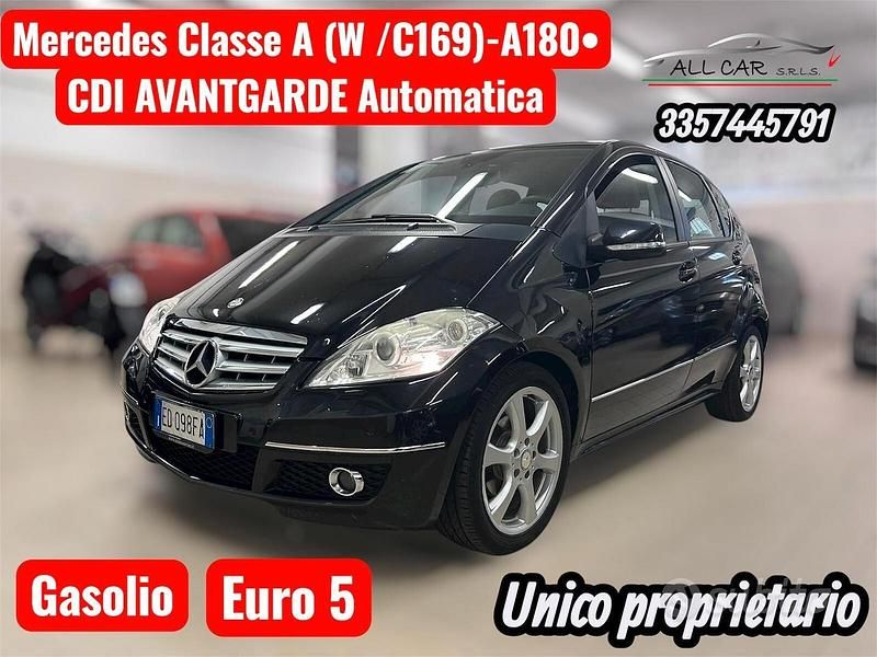 Usata Mercedes A180 Avantgarde 108 CV (79 kW) 2010 Nero Berlina