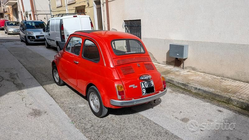 Usata Fiat 500 1970 Rosso Utilitaria