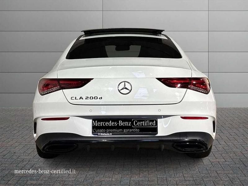 Usata Mercedes CLA200 Premium 150 CV (110 kW) 2021 Bianco digitale Berlina