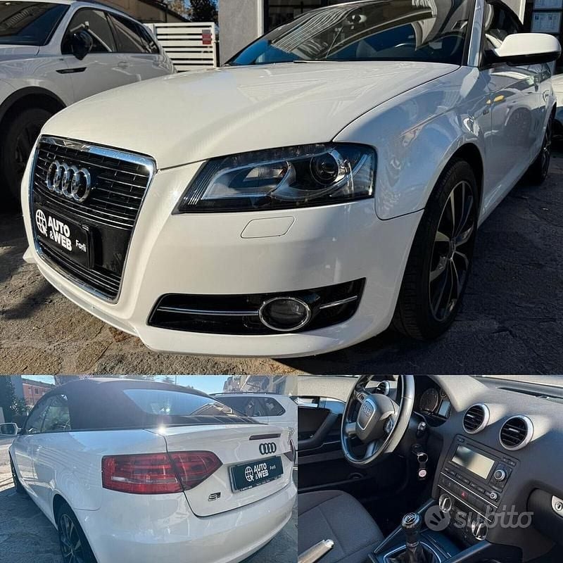Bianco Usata 2011 Audi A3 Cabriolet Ambition Cabrio | 4900 € (Buon prezzo) - Immagine 1/4