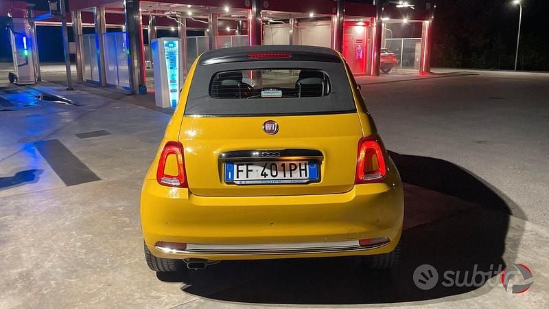 Usata Fiat 500 Lounge 69 CV (50 kW) 2016 Giallo Cabrio