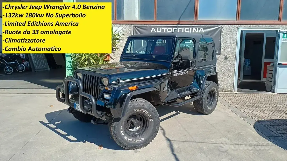 Usata Jeep Wrangler Limited 179 CV (131 kW) 1992 SUV