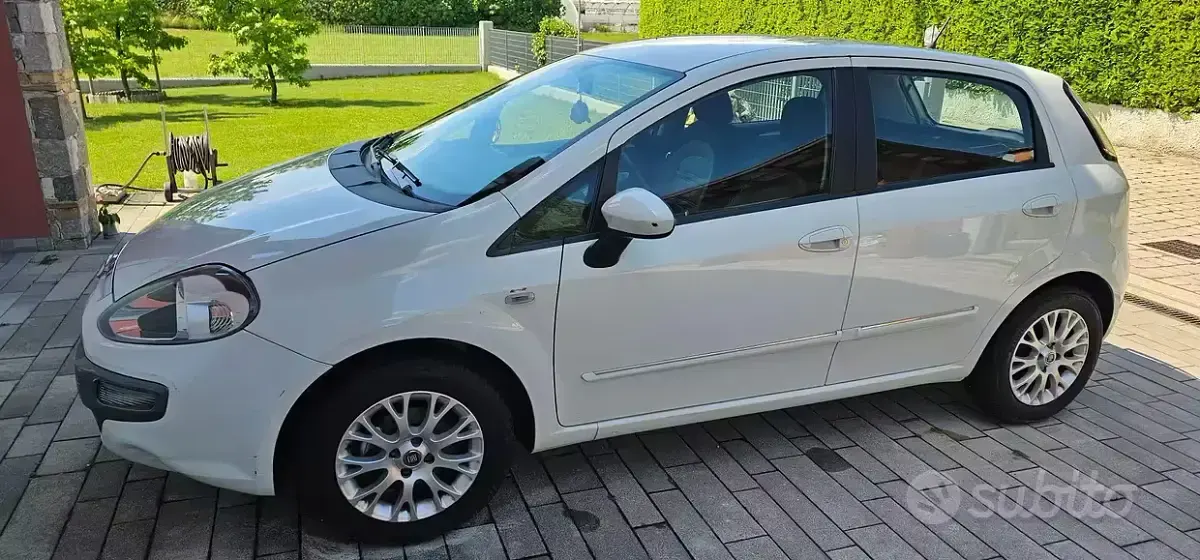 Usata Fiat Punto Evo Active 77 CV (56 kW) 2010 Bianco Utilitaria