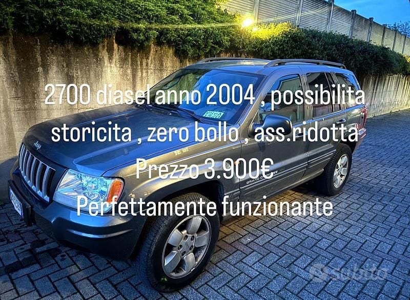 Usata Jeep Grand Cherokee 163 CV (119 kW) 2004 Grigio SUV