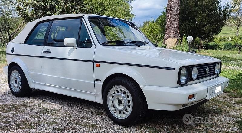 Bianco Usata 1990 VW Golf Cabriolet Cabrio | 10.000 € - Immagine 1/4