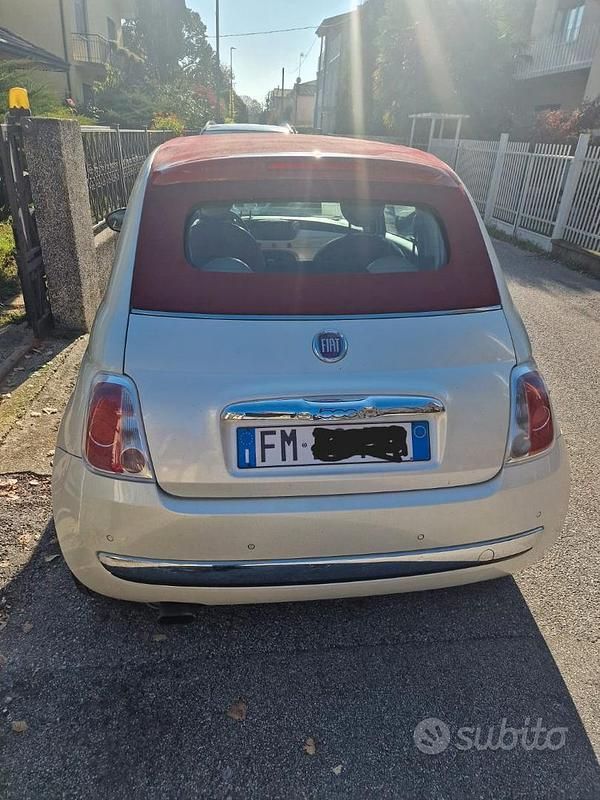 Usata Fiat 500C 75 CV (55 kW) 2010 Bianco Cabrio