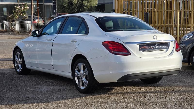 Usata Mercedes C180 Executive 116 CV (85 kW) 2017 Bianco Berlina