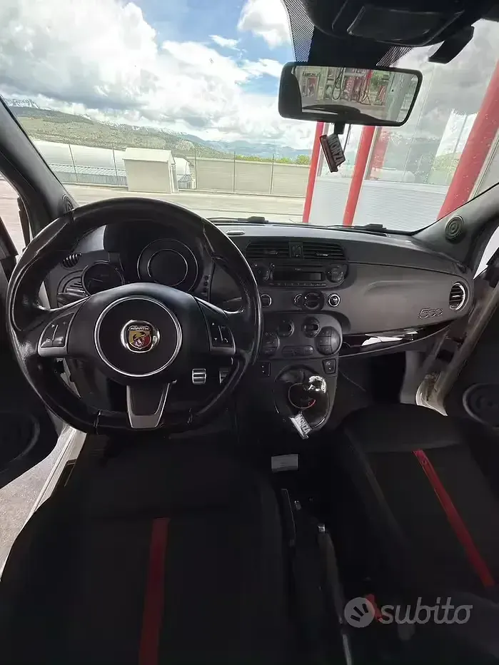 Usata Fiat 500 Abarth 135 CV (99 kW) 2009 Bianco Cabrio