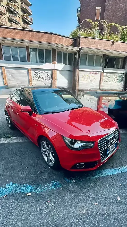 Usata Audi A1 S-Line 122 CV (89 kW) 2012 Rosso Utilitaria