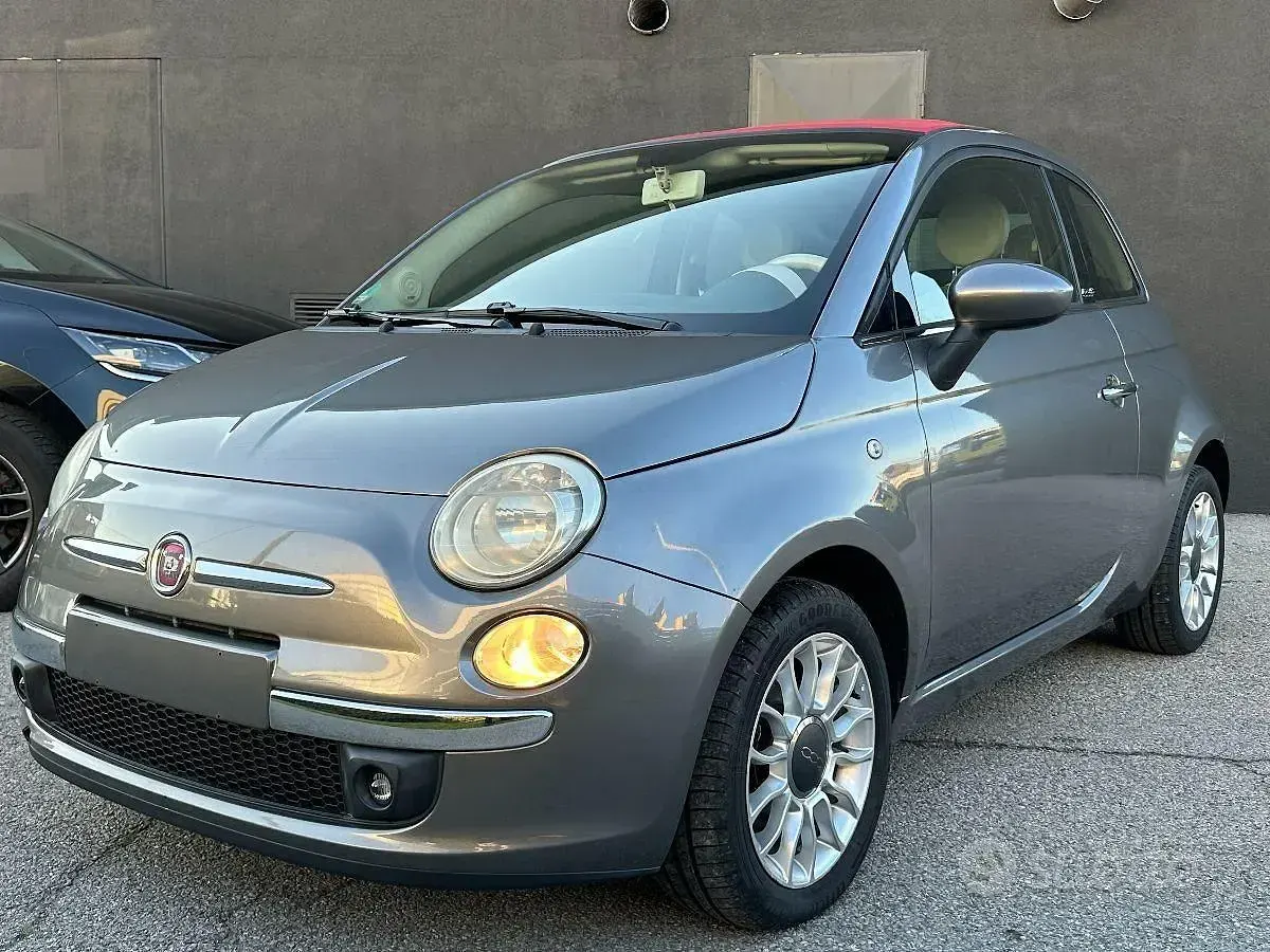 Usata Fiat 500C 85 CV (62 kW) 2011 Grigio Cabrio