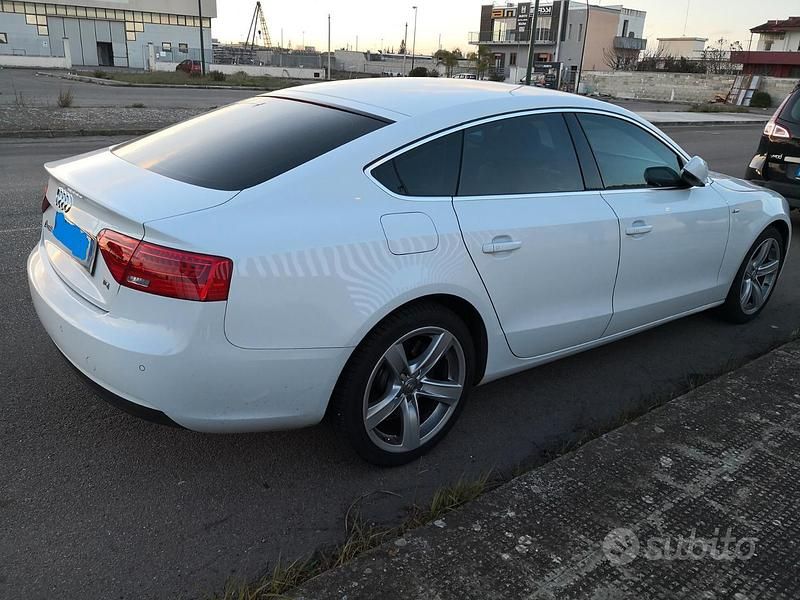 Usata Audi A5 S-Line 130 CV (95 kW) 2013 Bianco Coupé