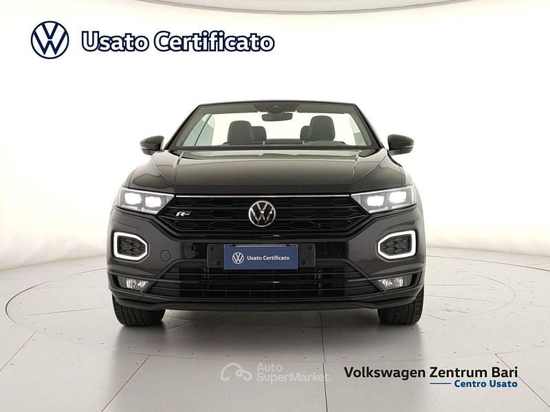 Usata VW T-Roc Cabriolet R-line 150 CV (110 kW) 2021 Nero Cabrio