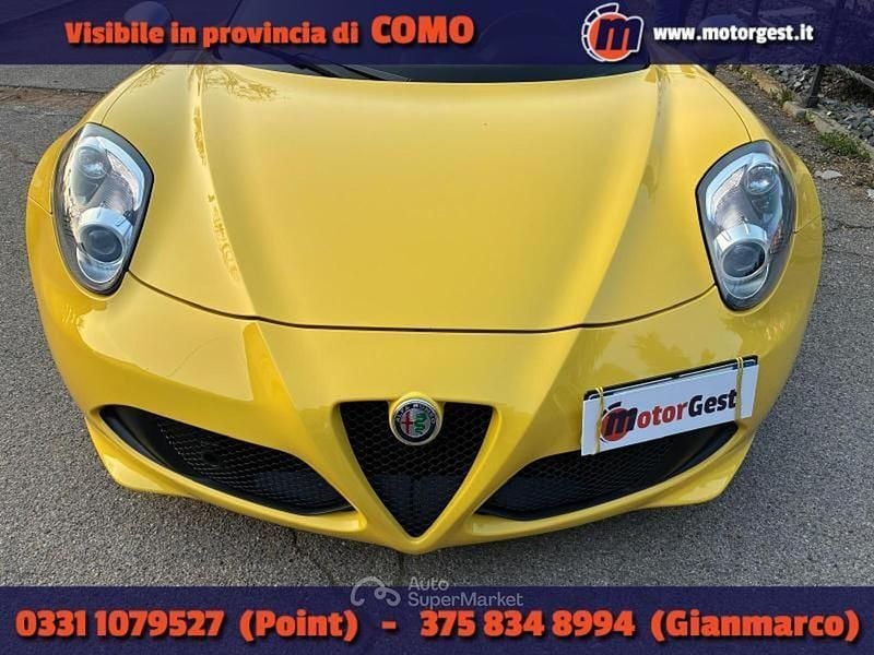 Usata Alfa Romeo 4C 241 CV (177 kW) 2017 Giallo Cabrio