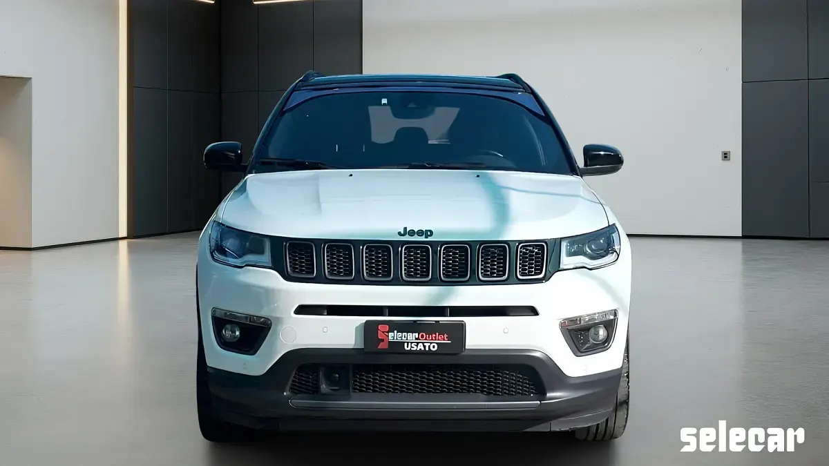 Usata Jeep Compass 179 CV (131 kW) 2021 Bianco / tetto nero SUV