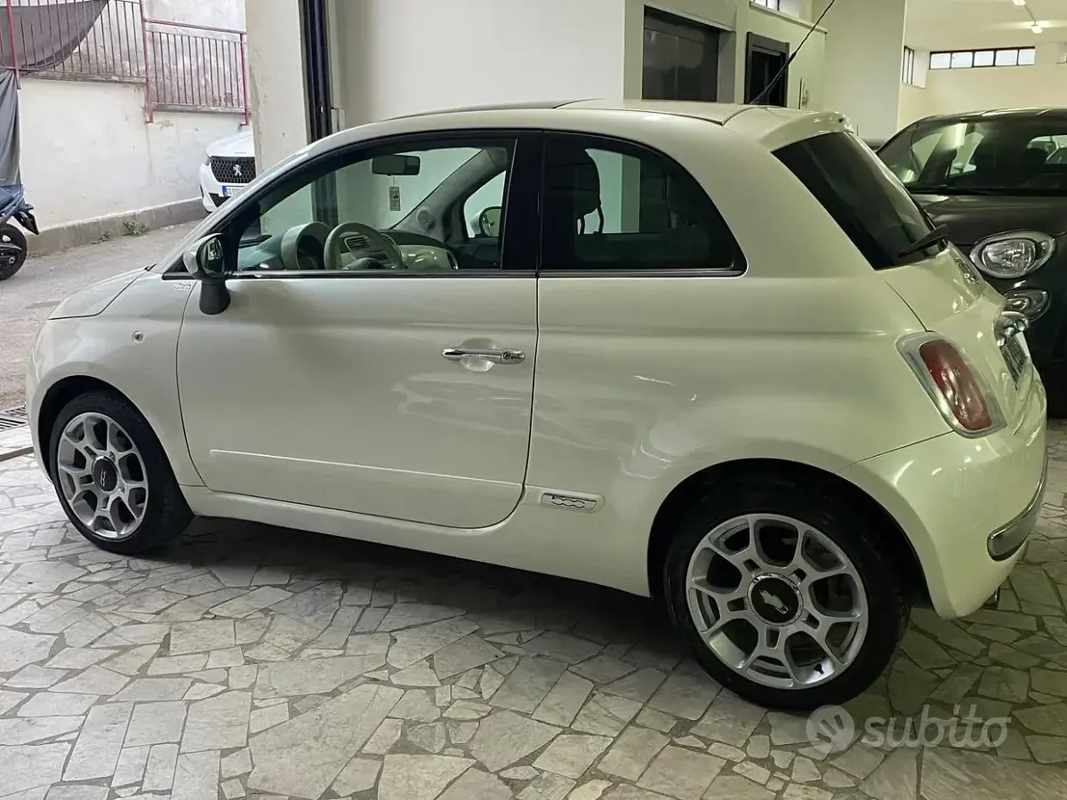 Usata Fiat 500 69 CV (50 kW) 2008 Bianco Berlina