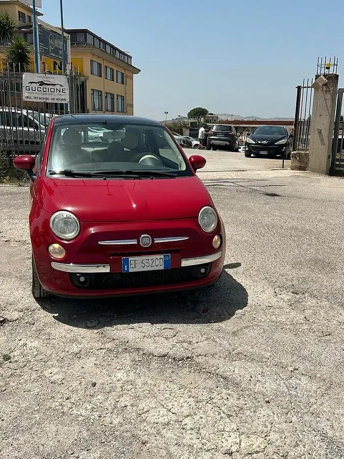 Usata Fiat 500 Lounge 75 CV (55 kW) 2010 Rosso Berlina