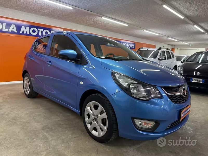 Usata Opel Karl Cosmo 75 CV (55 kW) 2015 Blu Utilitaria