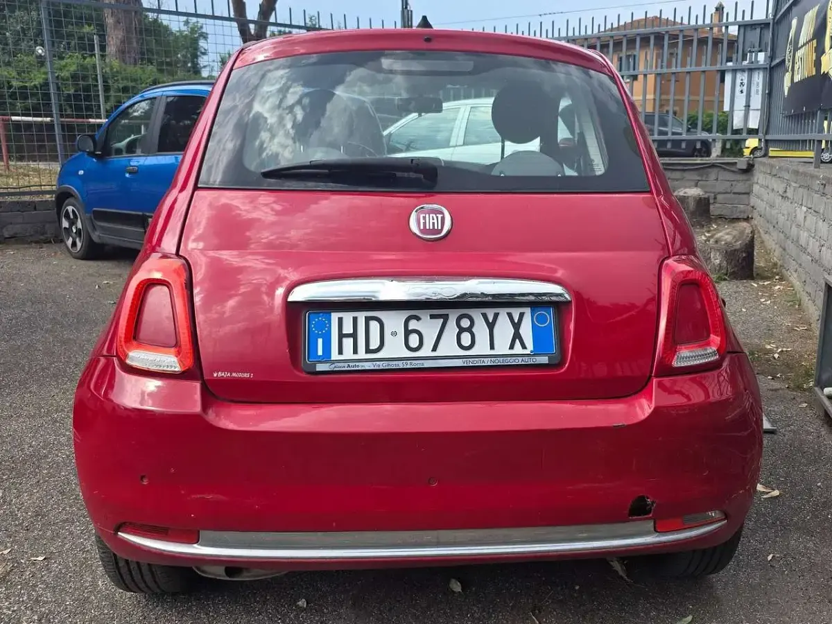 Usata Fiat 500 Lounge 69 CV (50 kW) 2017 Rosso Utilitaria