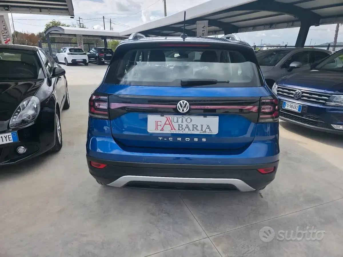 Usata VW T-Cross Advance 95 CV (69 kW) 2020 Blu SUV