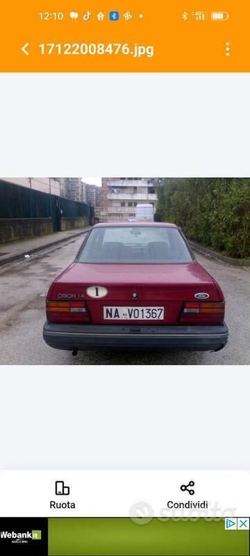 Usata Ford Orion 73 CV (53 kW) 1989 Rosso Berlina