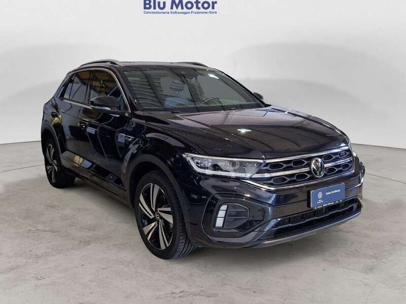 Deep black perlato Usata 2022 VW T-Roc R-line SUV | 25.500 € (Buon prezzo) - Immagine 1/4