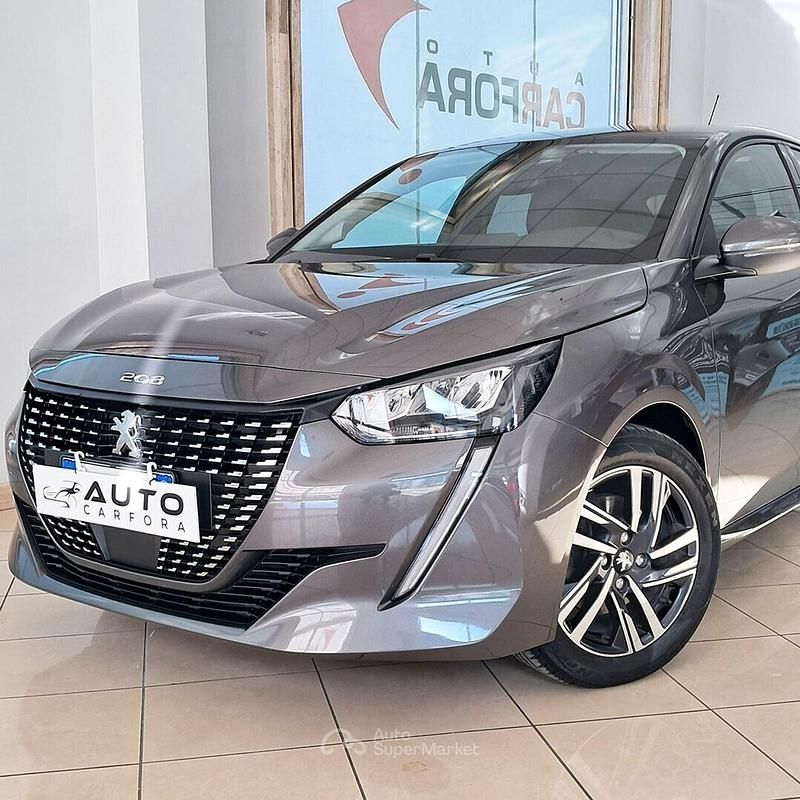 Usata Peugeot 208 Allure 101 CV (74 kW) 2021 Grigio Utilitaria
