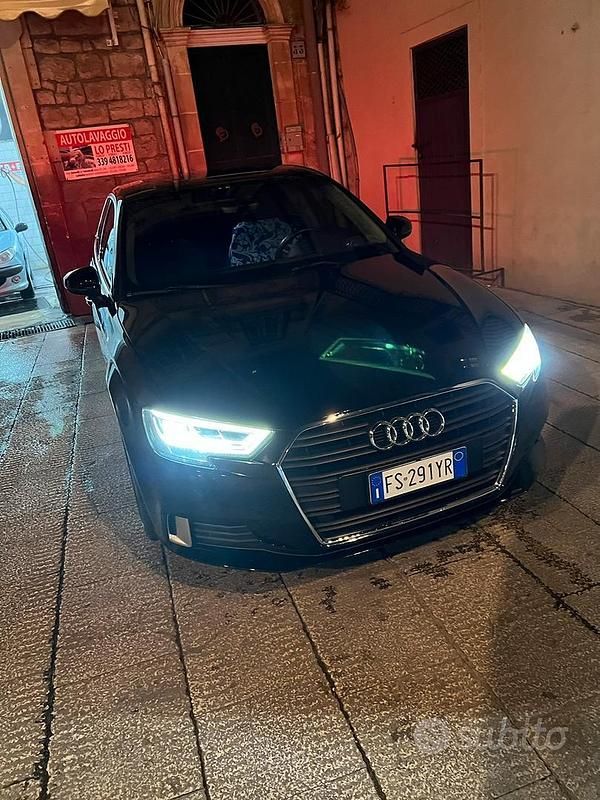 Usata Audi A3 116 CV (85 kW) 2018 Nero Berlina