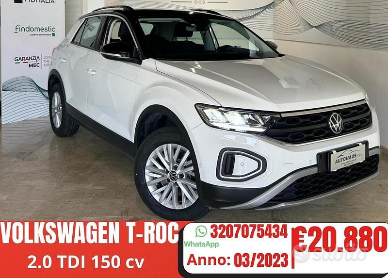 Usata VW T-Roc Life 150 CV (110 kW) 2022 Grigio SUV