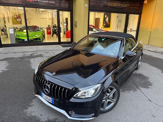 Usata Mercedes C180 Premium Plus 179 CV (131 kW) 2018 Nero Cabrio