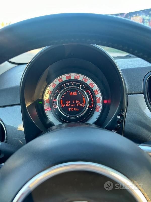 Usata Fiat 500 Lounge 69 CV (50 kW) 2016 Grigio Utilitaria