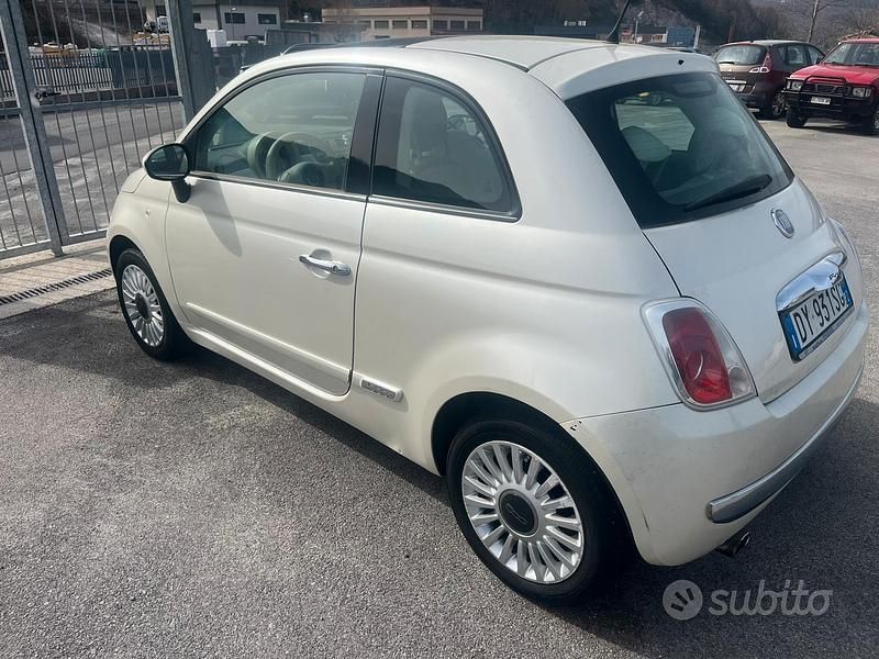 Usata Fiat 500 75 CV (55 kW) 2009 Bianco Cabrio