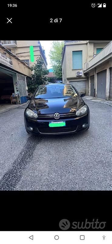 Usata VW Golf VI 105 CV (77 kW) 2010 Nero Utilitaria