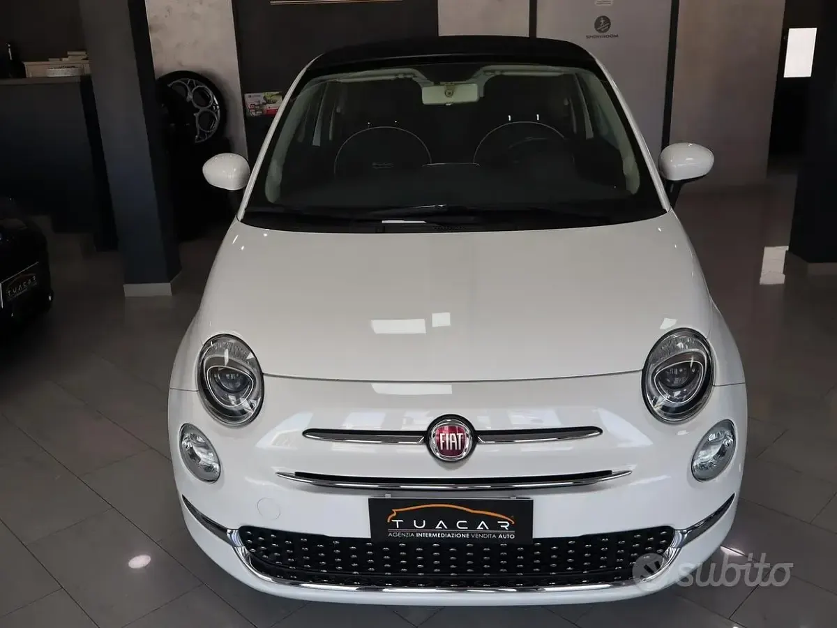 Usata Fiat 500C Lounge 69 CV (50 kW) 2017 Bianco Cabrio