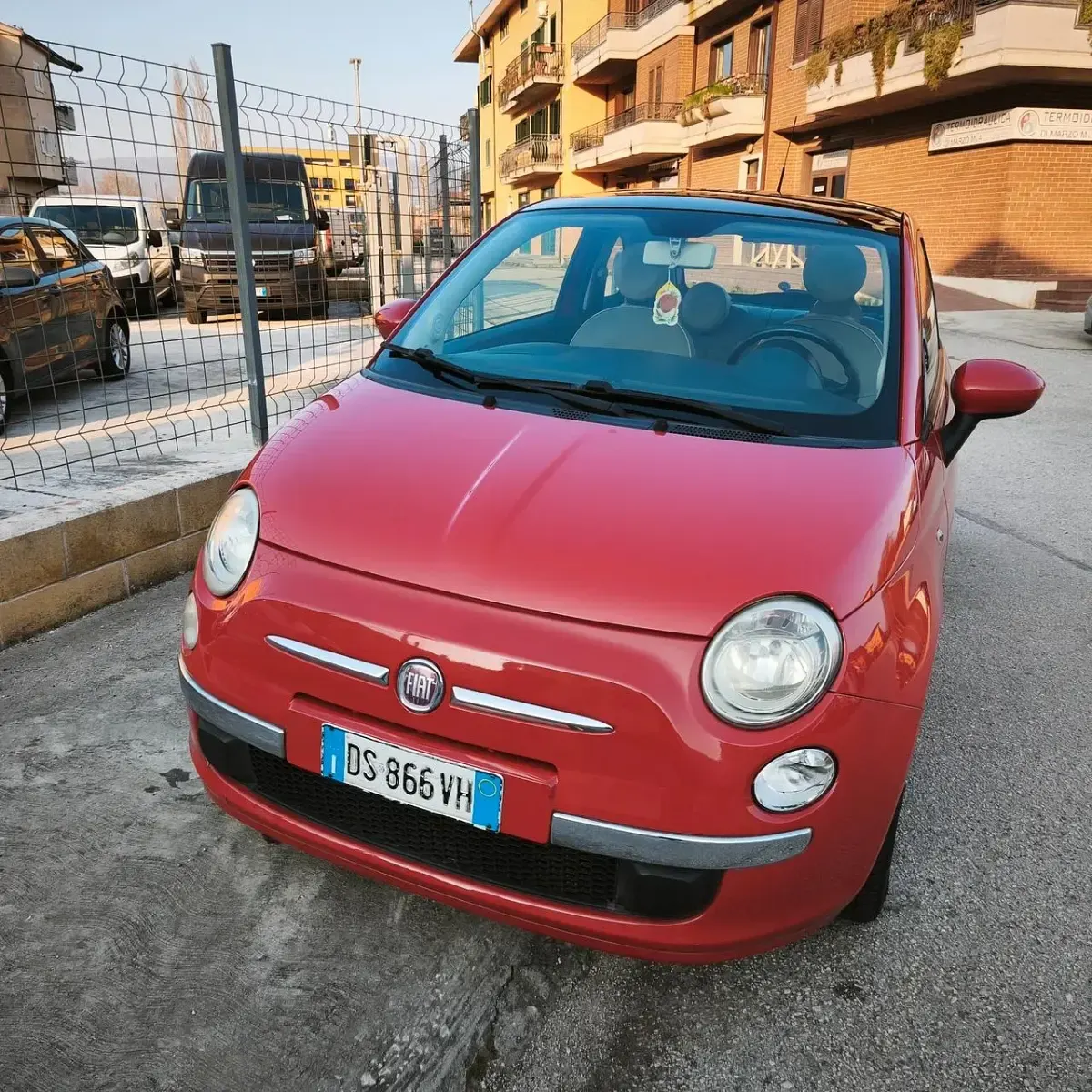 Usata Fiat 500 Lounge 75 CV (55 kW) 2008 Rosso Berlina