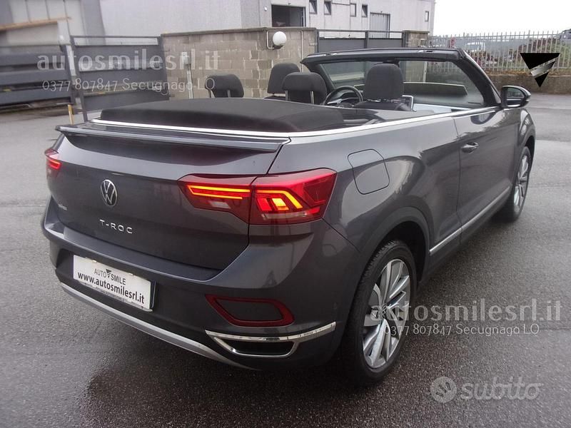 Usata VW T-Roc Cabriolet Style 110 CV (80 kW) 2024 Grigio Cabrio