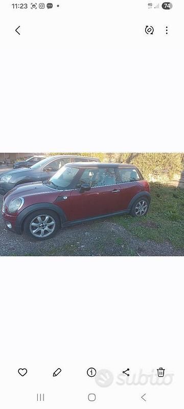 Usata Mini Cooper 109 CV (80 kW) 2009 Rosso Utilitaria