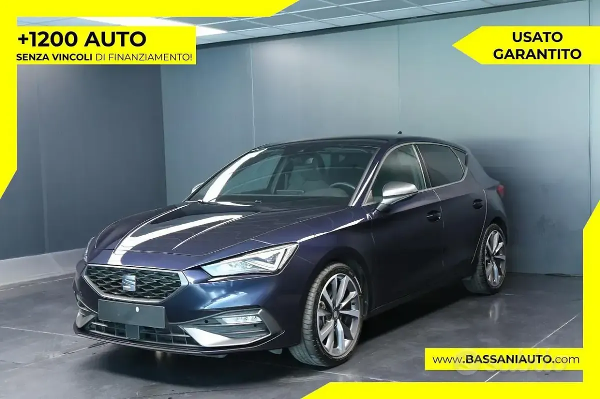 Usata Seat Leon FR 150 CV (110 kW) 2022 Blu Berlina