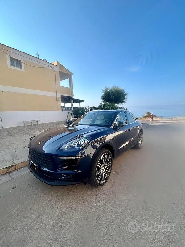 Usata Porsche Macan S 250 CV (183 kW) 2015 Blu SUV