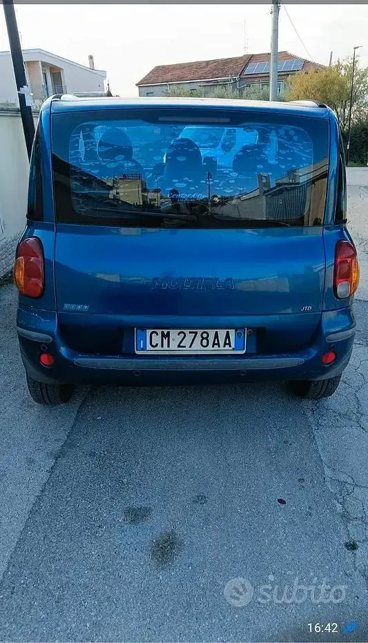 Usata Fiat Multipla 116 CV (85 kW) 2004 Blu Monovolume
