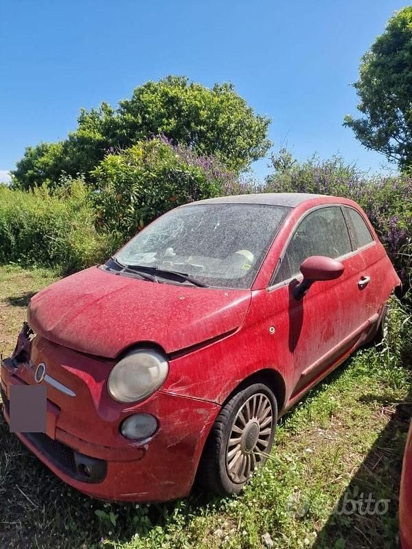 Usata Fiat 500 75 CV (55 kW) 2010 Rosso Berlina