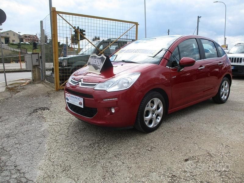 Usata Citroën C3 Exclusive 92 CV (67 kW) 2013 Rosso Berlina