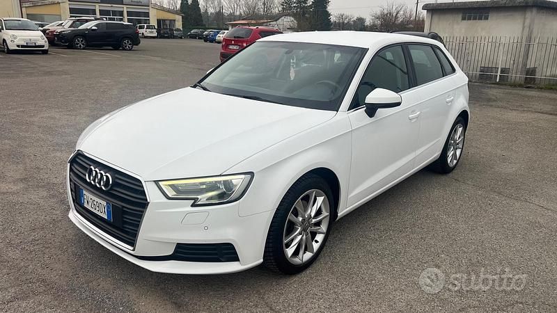 Usata Audi A3 115 CV (84 kW) 2019 Bianco Berlina